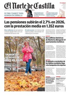 UN MANTO DE HOJAS DE DOCE MIL KILOS