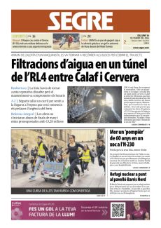 FILTRACIONS D’AIGUA EN UN TÚNEL DE L’RL4 ENTRE CALAF I CERVERA