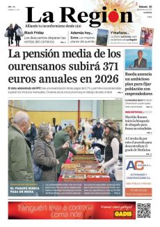 LA PENSIÓN MEDIA DE LOS OURENSANOS SUBIRÁ 371 EUROS ANUALES EN 2026